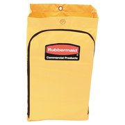 Rubbermaid Commercial Zippered Vinyl Cleaning Cart Bag, 24 gal, 17.25" x 30.5", Yellow 1966719